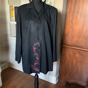 Vintage Lois Snyder‎ Dani Maxi Black Jacket